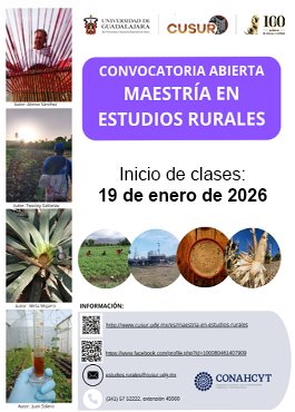 Convocatoria Maestría en Estudios Rurales