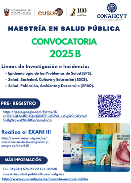 Convocatoria Maestría en Salud Pública
