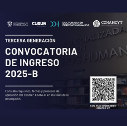 Convocatoria en Doctorado en Derechos Humanos 2025-B