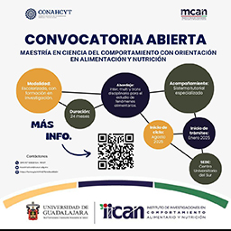 Convocatoria Maestría en Ciencia del Comportamiento con orientación en Alimentación y Nutrición 2025-B