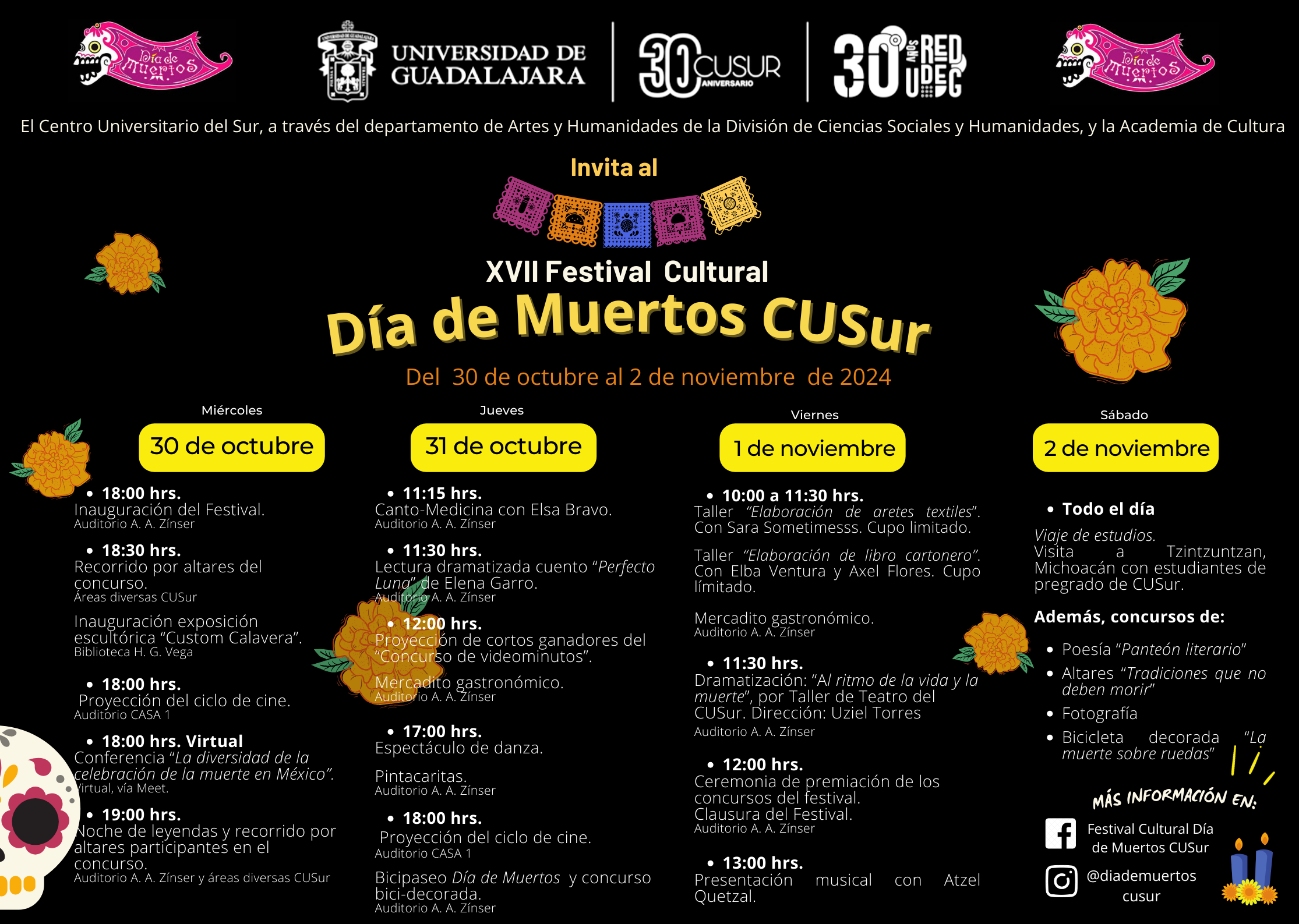 Festival Cultural Día de Muertos CUSur 2024