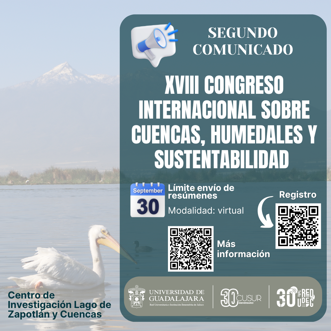 Segundo comunicado XVIII Congreso Internacional sobre Cuencas, Humedales y Sustentabilidad