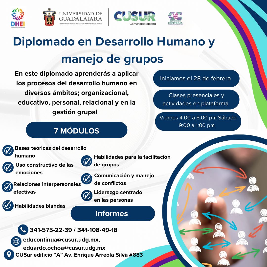 Diplomado en Desarrollo Humano y manejo de Grupos 2025