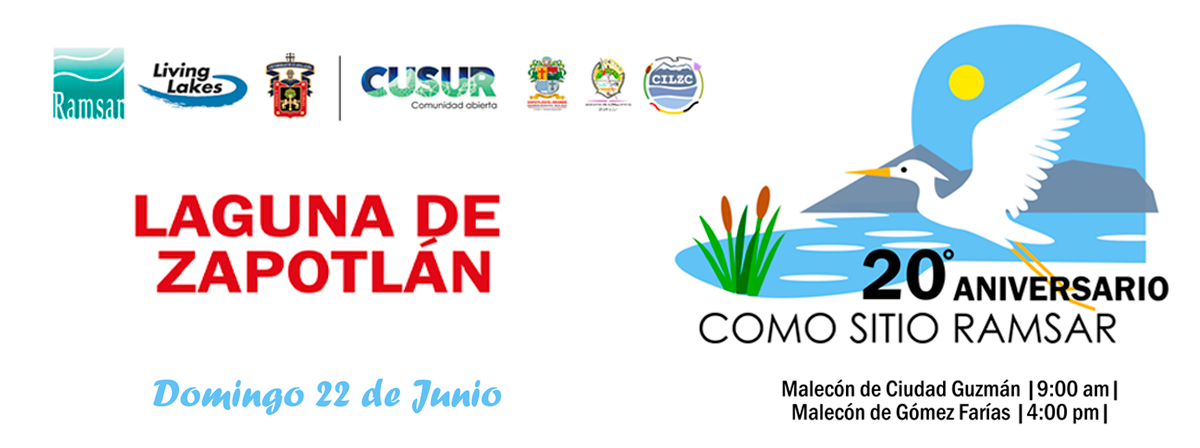 Domingo 22 de Junio, XX Aniversario de la Laguna de Zapotlán como Sitio Ramsar