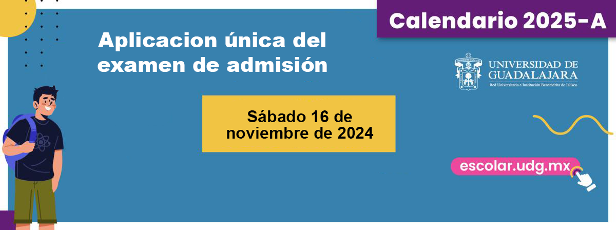 Banner Aplicacion única del examen de admisión 2025A