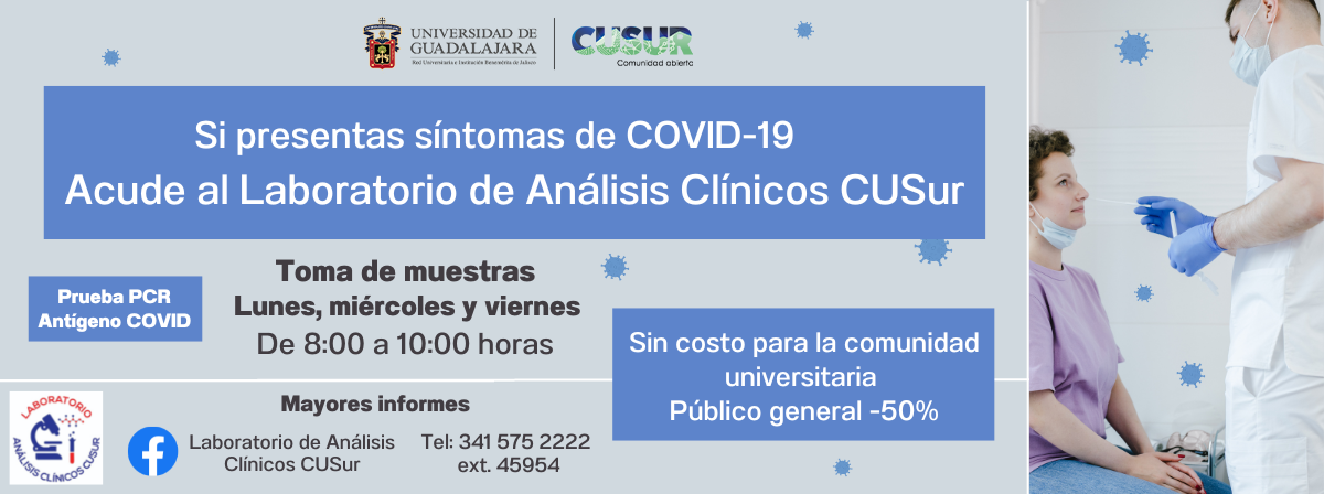 Pruebas COVID 2023 Laboratorio Análisis Clínicos CUSur