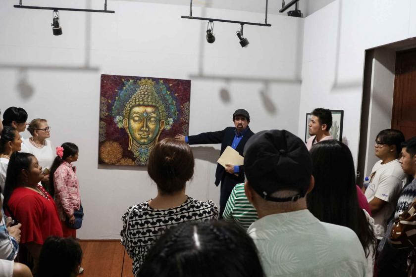 Inauguran la exposición pictórica “Un diálogo con el arte” en Casa del Arte Vicente Preciado Zacarías 