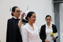 Realizan imposición de cofias y listones a estudiantes de enfermería del CUSur