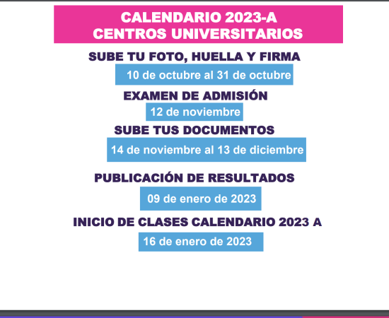 Martes 13 de diciembre, último día para subir documentos para el ciclo 2023-A