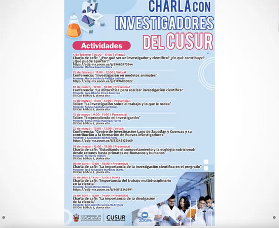 Inician las charlas con investigadores del CUSur