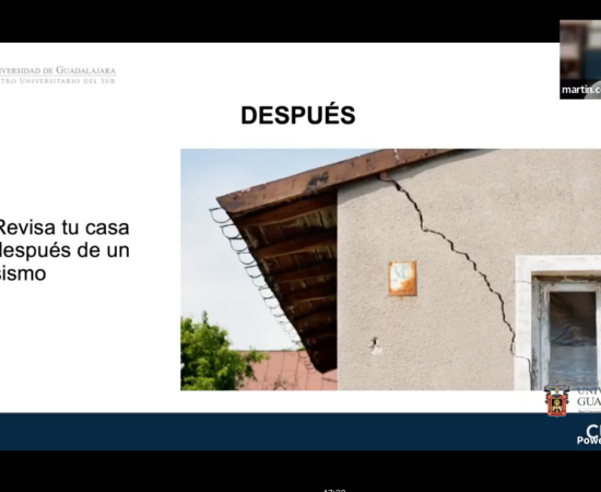 Recomienda especialista del CUSur qué hacer en caso de sismo