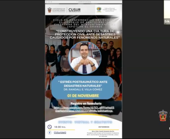 Imparten conferencia “Estrés postraumático ante desastres naturales”