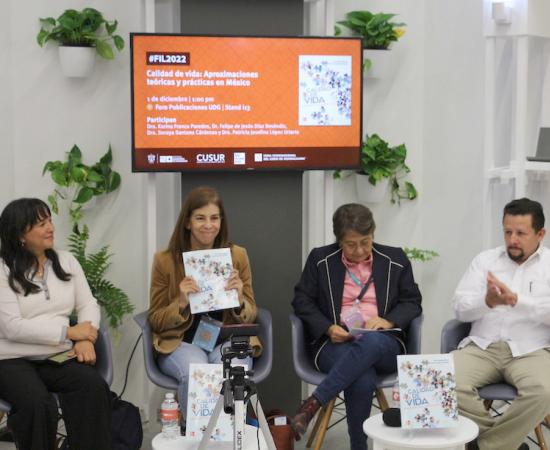 Investigadores del CUSur presentan libro sobre calidad de vida en la Feria Internacional del Libro
