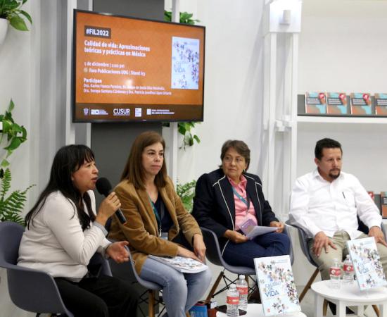 Investigadores del CUSur presentan libro sobre calidad de vida en la Feria Internacional del Libro
