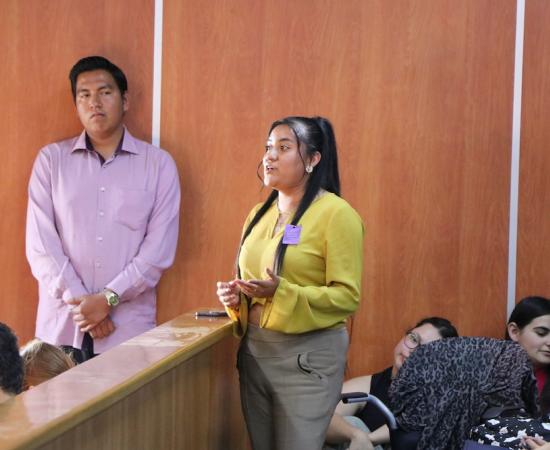 Conversan tres mujeres en el CUSur sobre su experiencia en el trabajo de la impartición de justici