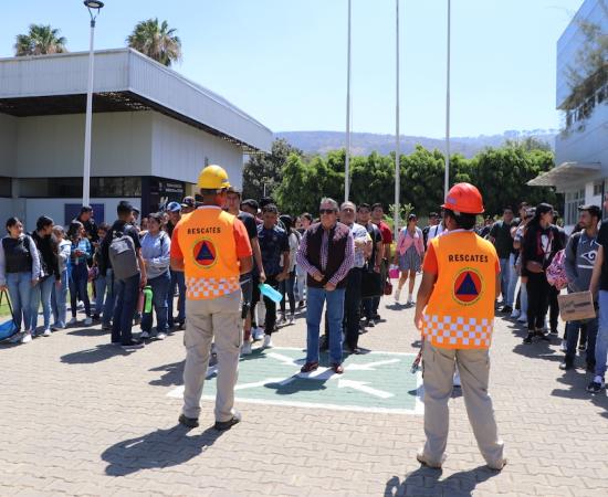 El CUSur participa en el macrosimulacro 2023