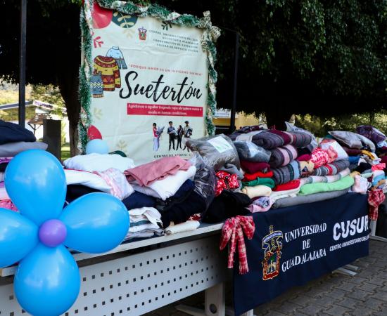 Inicia el Suetertón 2024 con la recolección de 220 prendas en el CUSur