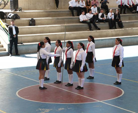 Primer Concurso de Escoltas de Bandera en la Licenciatura en Cultura Física y Deportes del CUSur