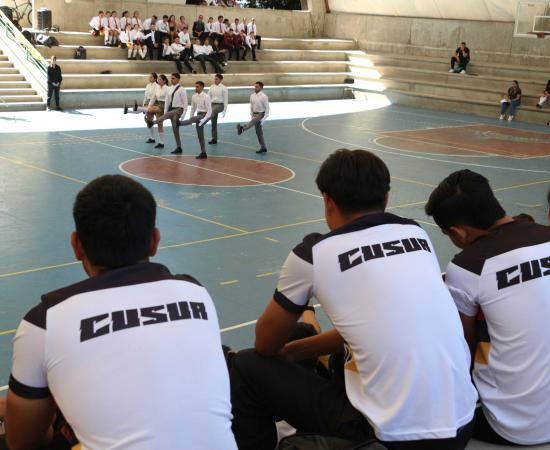 Primer Concurso de Escoltas de Bandera en la Licenciatura en Cultura Física y Deportes del CUSur