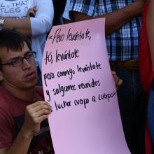 Foto 3. Nota Paran labores en protesta por desaparición de estudiantes
