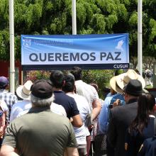 Foto 4. Nota Paran labores en protesta por desaparición de estudiantes