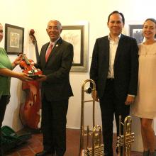 Foto 5. Nota Recibe Casa del Arte instrumentos musicales para incentivar la formación artística