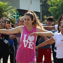Foto 3. Nota Universitarios participan en actividades físicas